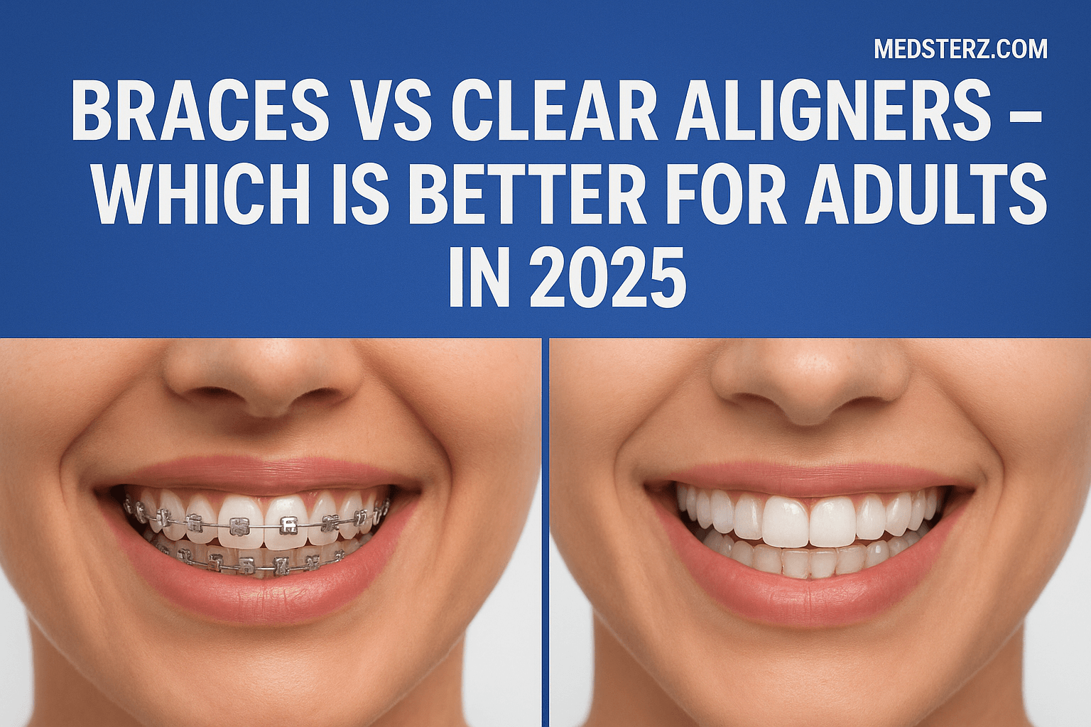 Braces vs Clear Aligners – Which Is Better for Adults in 2025
