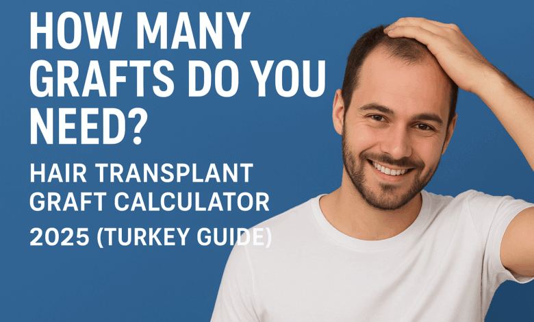 Hair Transplant Graft Calculator 2025 Turkey Guide – Smiling man with thinning hair considering how many grafts he needs for hair restoration
